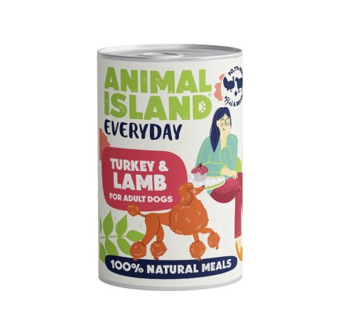 ANIMAL ISLAND ANIMAL ISLAND Indyk i jagnięcina - Karma mokra dla psów - 400g