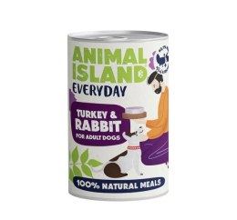 ANIMAL ISLAND ANIMAL ISLAND Indyk i królik - Karma mokra dla psów - 400g