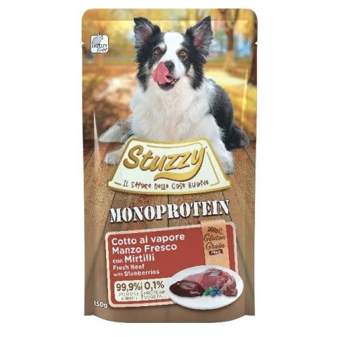 Agras Pet Foods STUZZY dla psów Grain Free Monoprotein Wołowe z Borówkami 150g