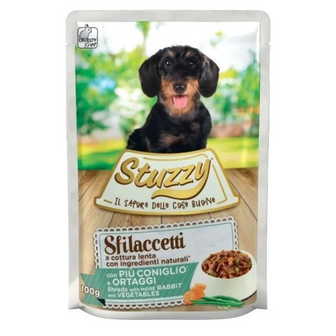 Agras Pet Foods STUZZY dla psów Shreds Królik z Warzywami 100g Agras Pet Foods STUZZY dla psów Shreds Królik z Warzywami 100g
