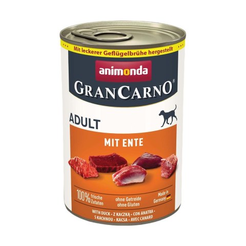 Animonda ANIMONDA GranCarno Adult z kaczką - mokra karma dla psa - 400 g Animonda ANIMONDA GranCarno Adult z kaczką - mokra karma dla psa - 400 g