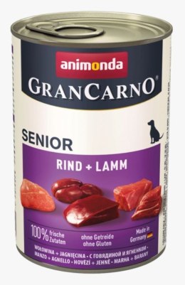 Animonda ANIMONDA Grancarno Senior wołowina i jagnięcina - mokra karma dla psa - 400g