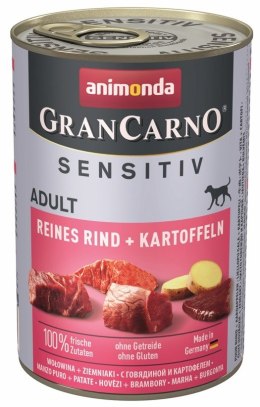 Animonda ANIMONDA Grancarno Sensitiv wołowina z ziemniakami - mokra karma dla psa - 400g