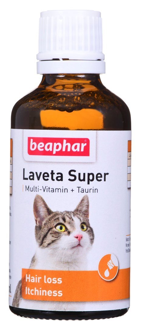 Beaphar BEAPHAR Laveta Super preparat na kondycję sierści dla kotów - witaminy dla kota - 50ml