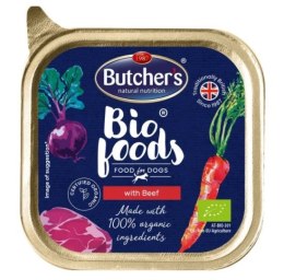 Butcher's Butcher's BIO Foods - mokra karma dla psa z wołowiną - tacka 150 g