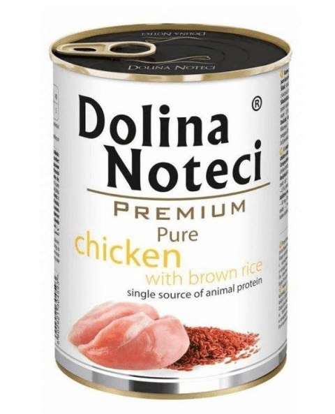 DOLINA NOTECI DOLINA NOTECI Premium Pure bogata w kurczaka z ryżem - mokra karma dla psa - 400g