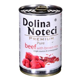 DOLINA NOTECI DOLINA NOTECI Premium Pure bogata w wołowinę z ryżem brązowym - mokra karma dla psa - 400g