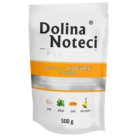 DOLINA NOTECI DOLINA NOTECI Premium bogata w kaczkę z dynią - mokra karma dla psa - 500g DOLINA NOTECI DOLINA NOTECI Premium bogata w kaczkę z dynią - mokra karma dla psa - 500g