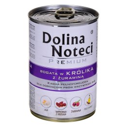 DOLINA NOTECI DOLINA NOTECI Premium bogata w królika z żurawiną - mokra karma dla psa - 400g