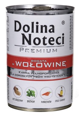 DOLINA NOTECI DOLINA NOTECI Premium bogata w wołowinę - mokra karma dla psa - 400 g