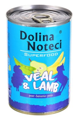 DOLINA NOTECI DOLINA NOTECI Superfood z cielęciną i jagnięciną - mokra karma dla psa - 400g