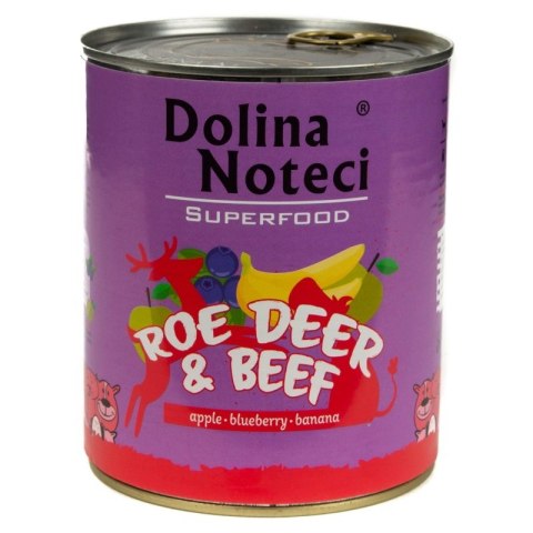 DOLINA NOTECI DOLINA NOTECI Superfood z sarną i wołowiną - mokra karma dla psa - 400g