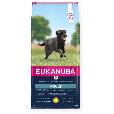 EUKANUBA EUKANUBA Active Adult Large Breed - sucha karma dla psów dorosłych dużych ras z kurczakiem - 15 kg