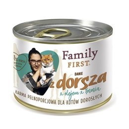 Family FIRST FAMILY FIRST Adult Danie z dorszem - mokra karma dla kota - 200g