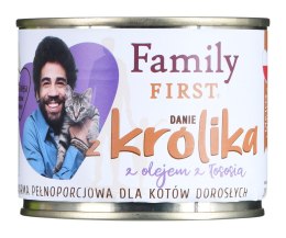 Family FIRST FAMILY FIRST Adult Danie z królikiem - mokra karma dla kota - 200g