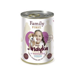 Family FIRST FAMILY FIRST Junior Indyk z marchewką - mokra karma dla psa - 400 g