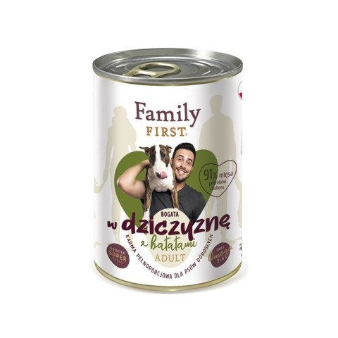 Family FIRST FamilyFirst Bogata w dziczyznę+batat adult 400g