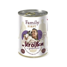 Family FIRST FamilyFirst Bogata w królika+gruszka adult 400g