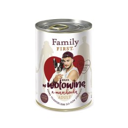 Family FIRST FamilyFirst Bogata w wołowinę+marchewka adult 400g