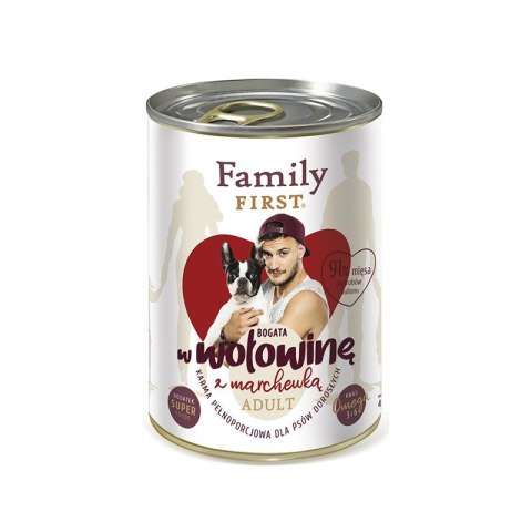 Family FIRST FamilyFirst Bogata w wołowinę+marchewka adult 400g