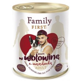 Family FIRST FamilyFirst Bogata w wołowinę+marchewka adult 800g