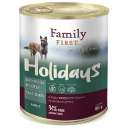 Family FIRST FamilyFirst Jagnięcina+królik+marchew adult 800g