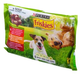 PURINA NESTLE PURINA Friskies Adult - Mix w sosie - mokra karma dla psa - 4 x100 g