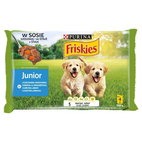 PURINA NESTLE PURINA Friskies Junior Kurczak mar 4x100g