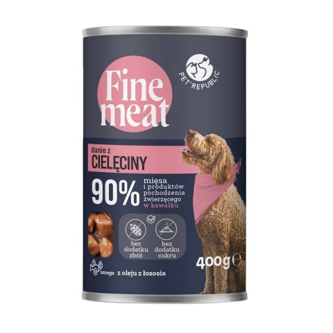 PetRepublic FINE MEAT Danie z cielęciny dla psa 400 g