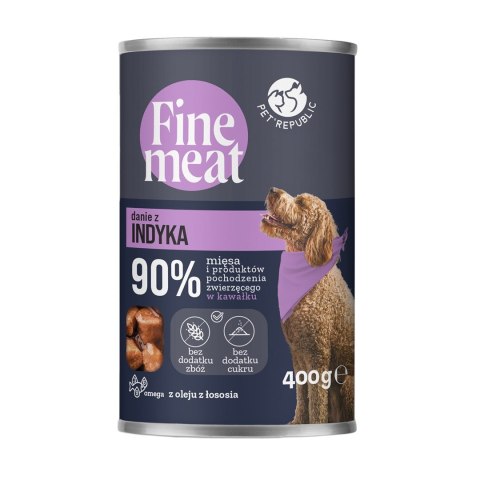 PetRepublic FINE MEAT Danie z indyka dla psa 400 g