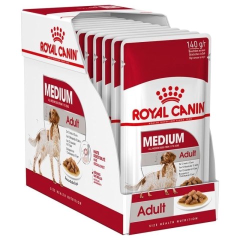 Royal Canin ROYAL CANIN SHN Medium Adult w sosie - mokra karma dla psa dorosłego - 10x140 g