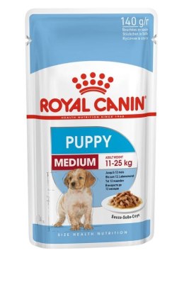 Royal Canin ROYAL CANIN SHN Medium Puppy w sosie - mokra karma dla szczeniąt - 10X140g