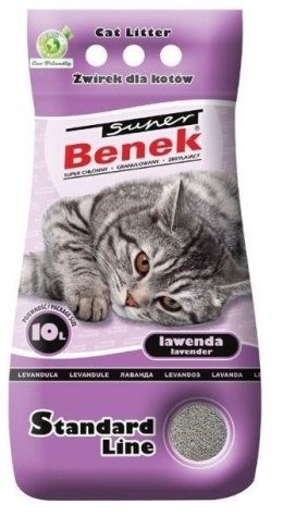 Super Benek CERTECH Super Benek Standard Lawenda - żwirek dla kota zbrylający 10l