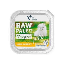 VetExpert VetExpert Raw Paleo Indyk Pate Mini Puppy alu tray 150g