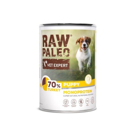 VetExpert VetExpert Raw Paleo Indyk Puppy Can 400g