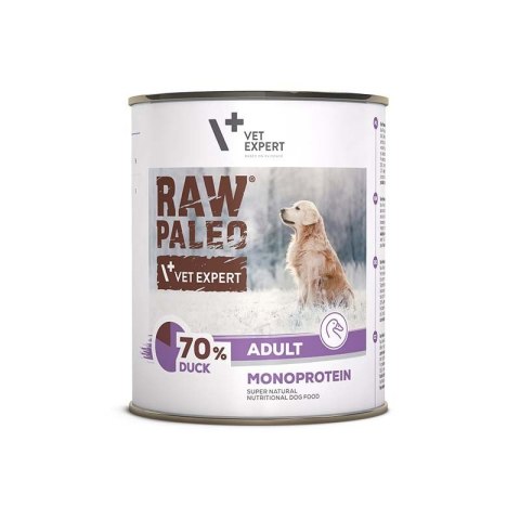 VetExpert VetExpert Raw Paleo Kaczka Adult Can 800g