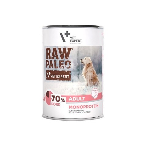 VetExpert VetExpert Raw Paleo Wieprzowina Adult Can 400g VetExpert VetExpert Raw Paleo Wieprzowina Adult Can 400g