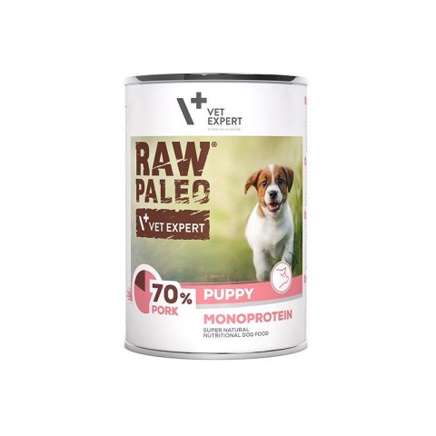 VetExpert VetExpert Raw Paleo Wieprzowina Puppy Can 400g