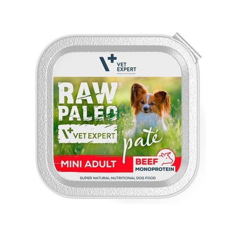 VetExpert VetExpert Raw Paleo Wołowina Pate Mini Adult alu tray 150g