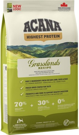 ACANA ACANA Highest Protein Grasslands Dog - sucha karma dla psa - 11,4 kg