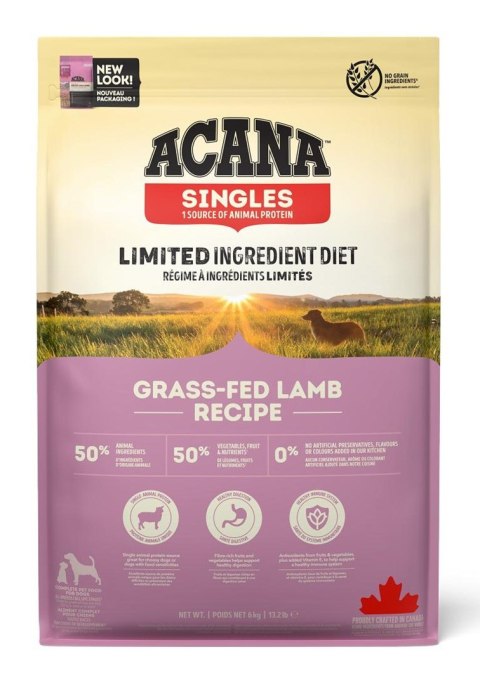 ACANA ACANA Singles Grass-Fed Lamb - sucha karma dla psa - 6 kg