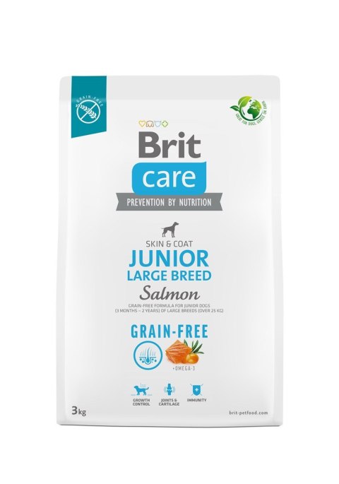 Brit BRIT Care Grain-Free Junior Large Breed Salmon - sucha karma dla psa - 3 kg