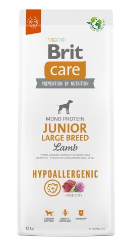 Brit BRIT Care Hypoallergenic Junior Large Breed Lamb - sucha karma dla psa - 12 kg