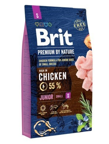 Brit BRIT Premium by Nature Chicken Small Junior - sucha karma dla psa - 3 kg