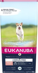 EUKANUBA EUKANUBA Grain Free Senior Małe/średnie rasy, Ryby oceaniczne - sucha karma dla psa - 12 kg