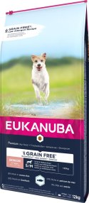 EUKANUBA EUKANUBA Grain Free Senior Małe/średnie rasy, Ryby oceaniczne - sucha karma dla psa - 12 kg