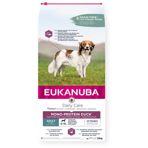 EUKANUBA Eukanuba Daily Care Adult Protien Kaczka - sucha karma dla psa 12 kg EUKANUBA Eukanuba Daily Care Adult Protien Kaczka - sucha karma dla psa 12 kg