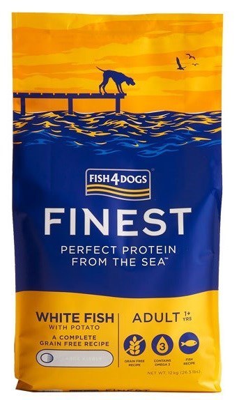 FISH4DOGS Fish4Dogs Finest Ocean z białą rybą Adult 12kg