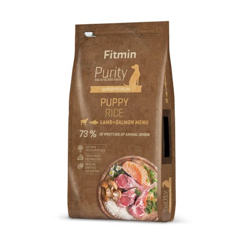 FITMIN FITMIN Purity Rice Puppy Lamb & Salmon - sucha karma dla szczeniąt - 2 kg