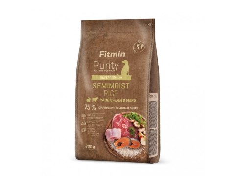 FITMIN FITMIN Purity Rice Semimoist Rabbit & Lamb - półwilgotna karma dla dorosłych psów - 800g